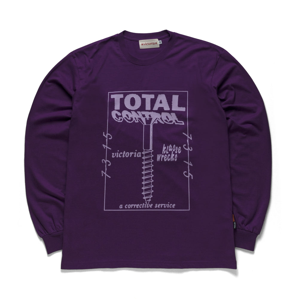 'TOTAL CONTROL' Longsleeve Purple
